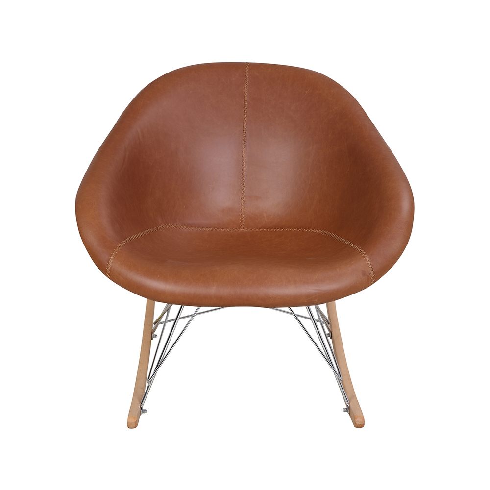 ZY-9068 Vintage Style Simple Leather Leisure Chair
