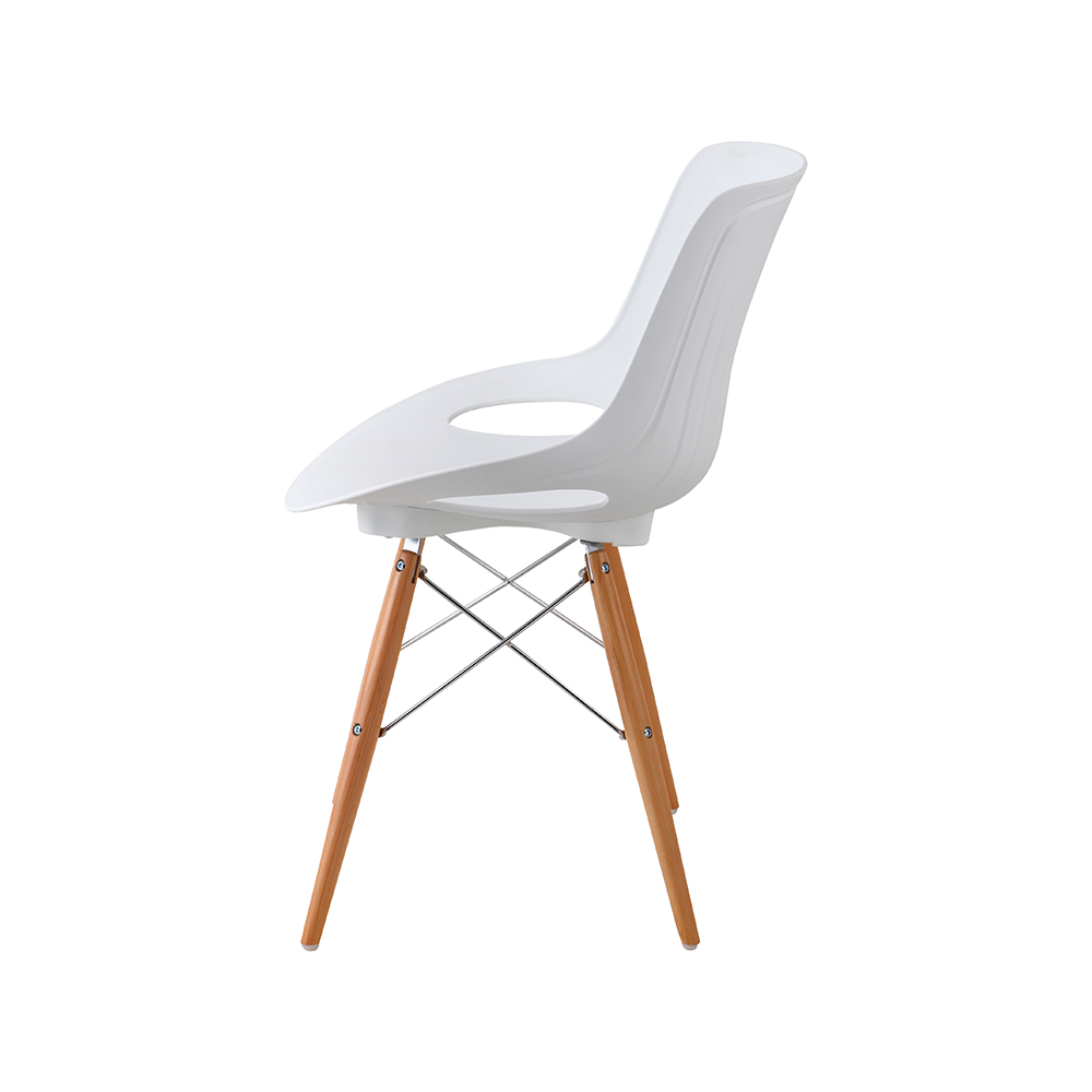 ZY-9005-1 green Plastic Seat Dining Chair