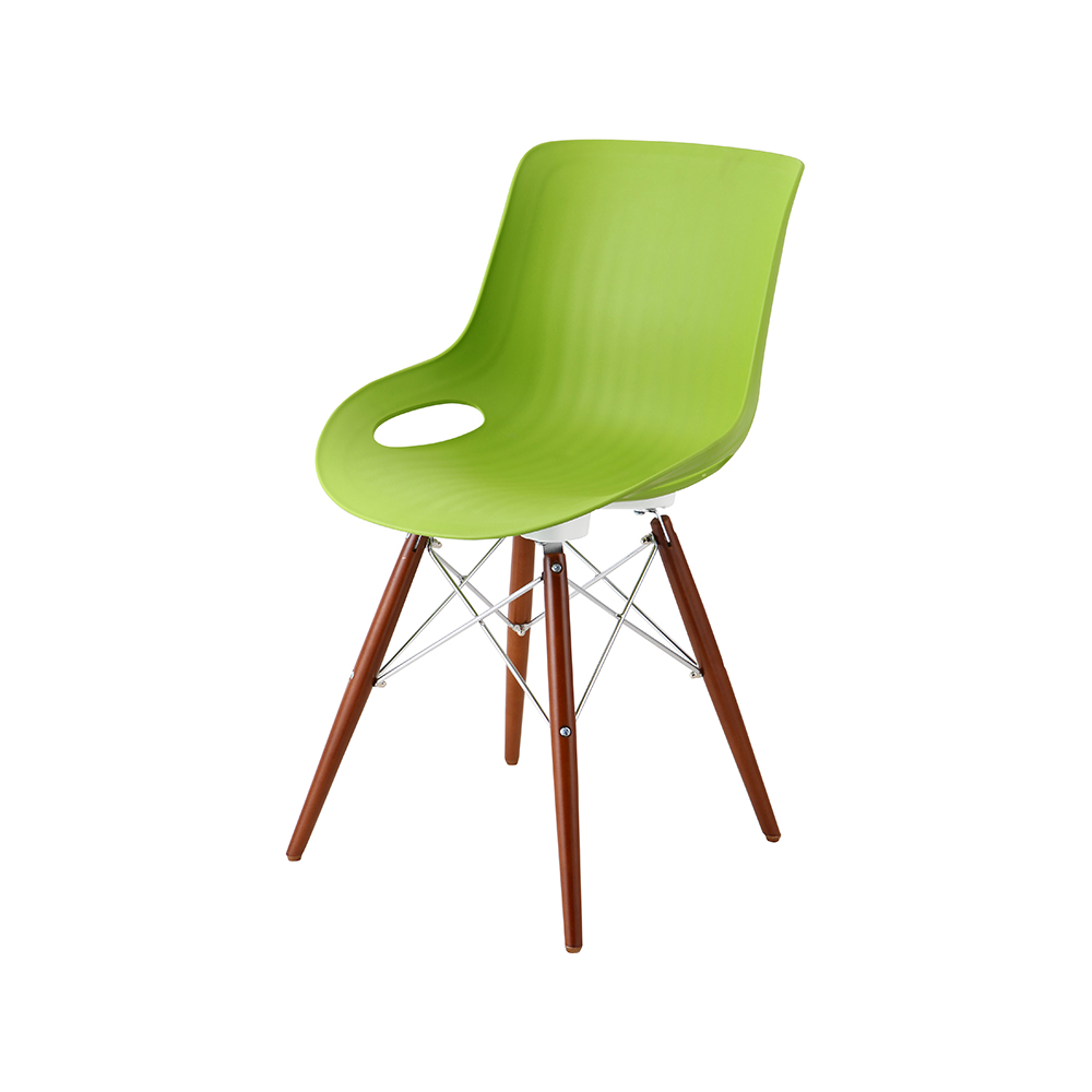 ZY-9005-1 green Plastic Seat Dining Chair