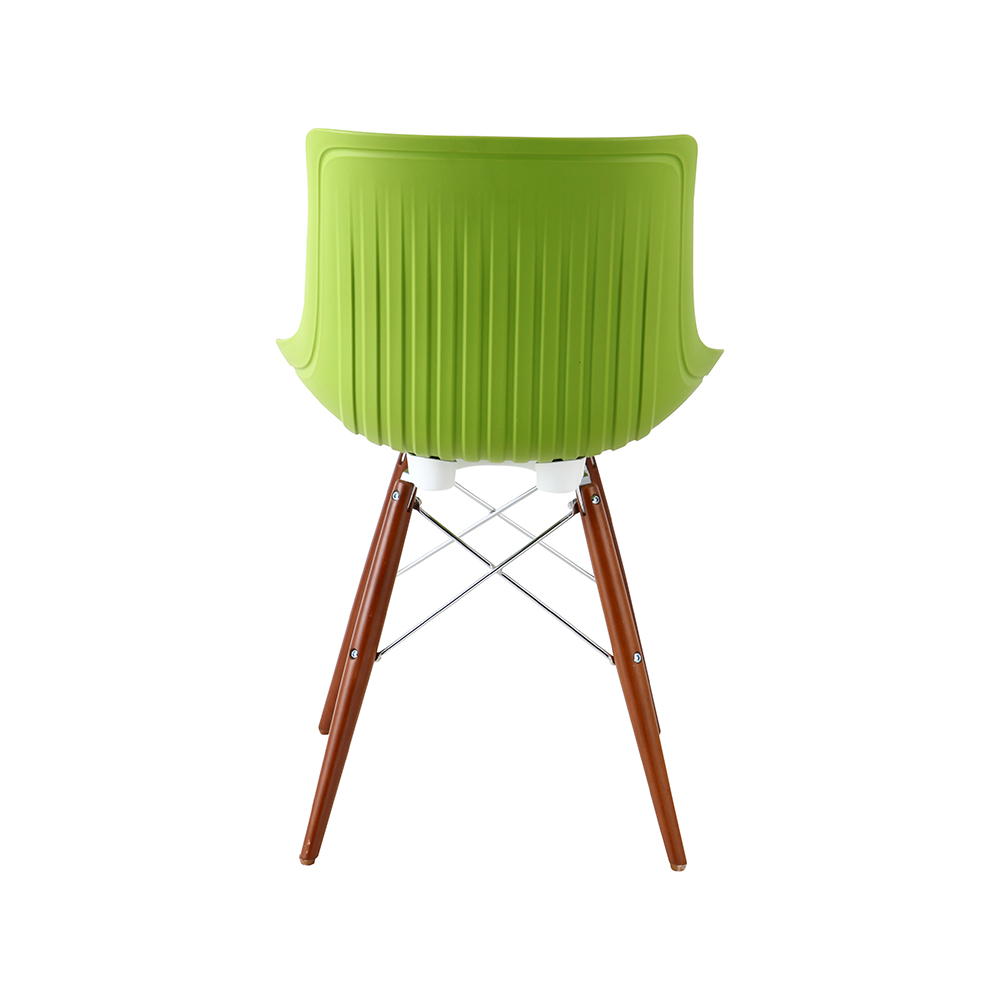 ZY-9005-1 green Plastic Seat Dining Chair
