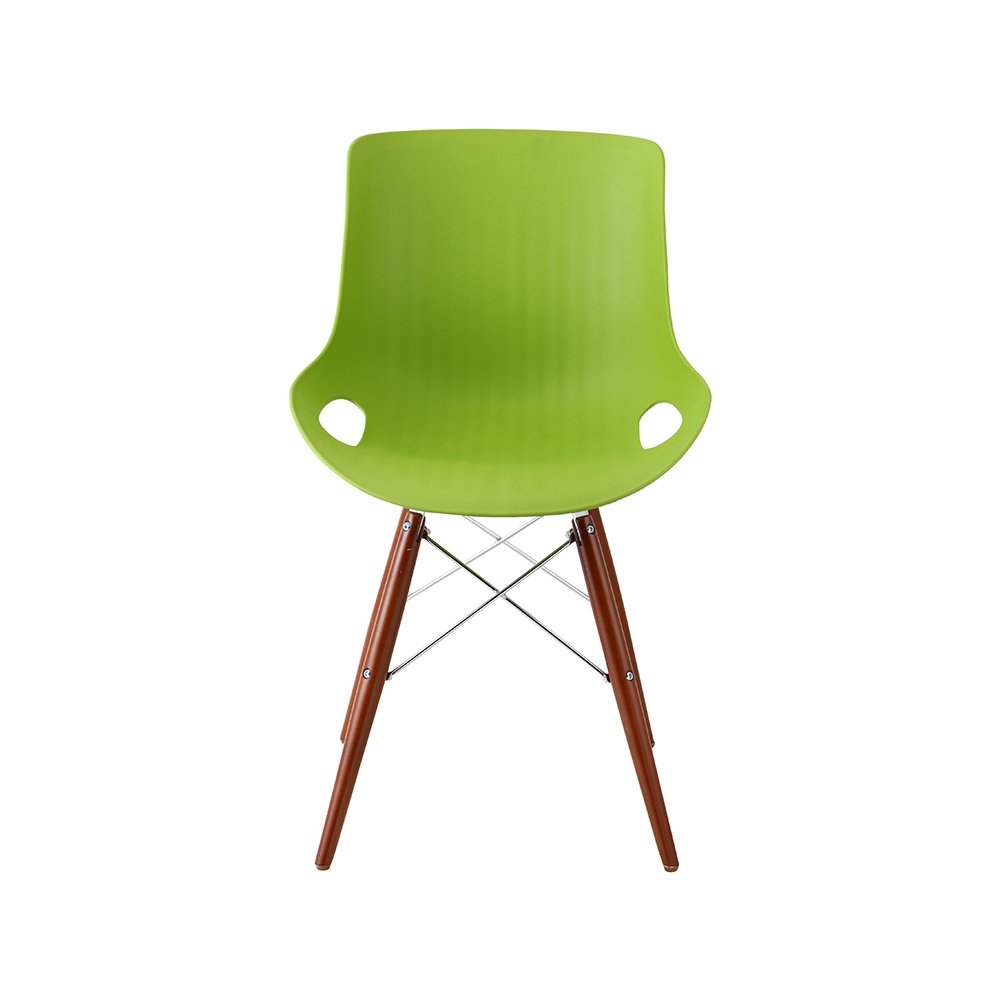 ZY-9005-1 green Plastic Seat Dining Chair