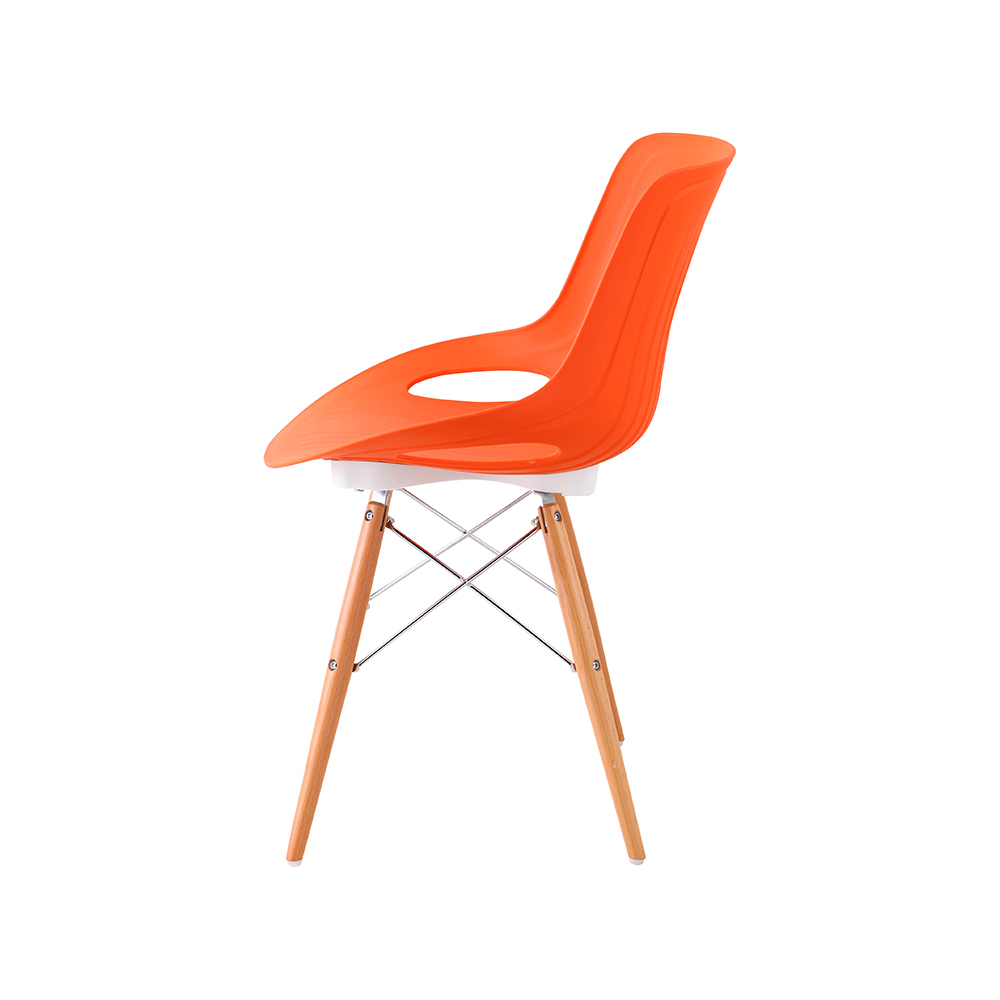 ZY-9005-1 green Plastic Seat Dining Chair