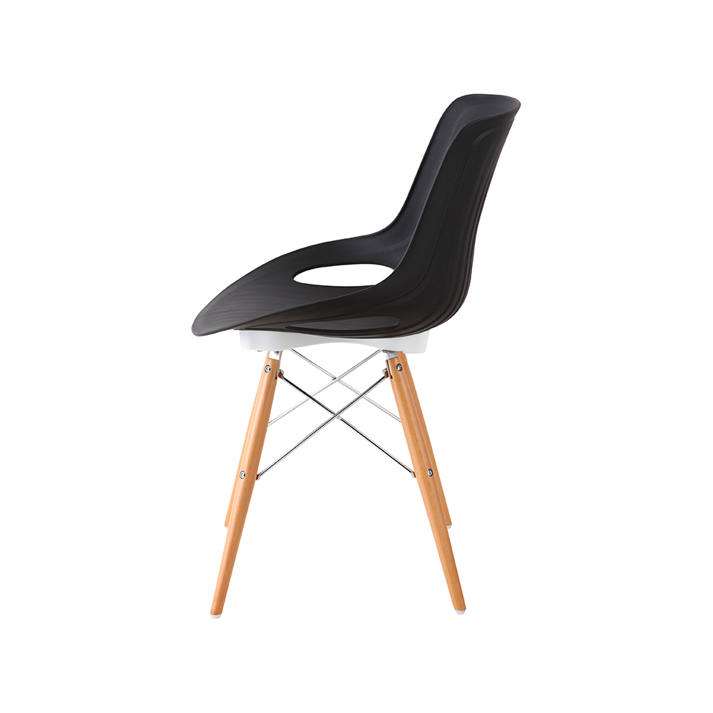 ZY-9005-1 green Plastic Seat Dining Chair