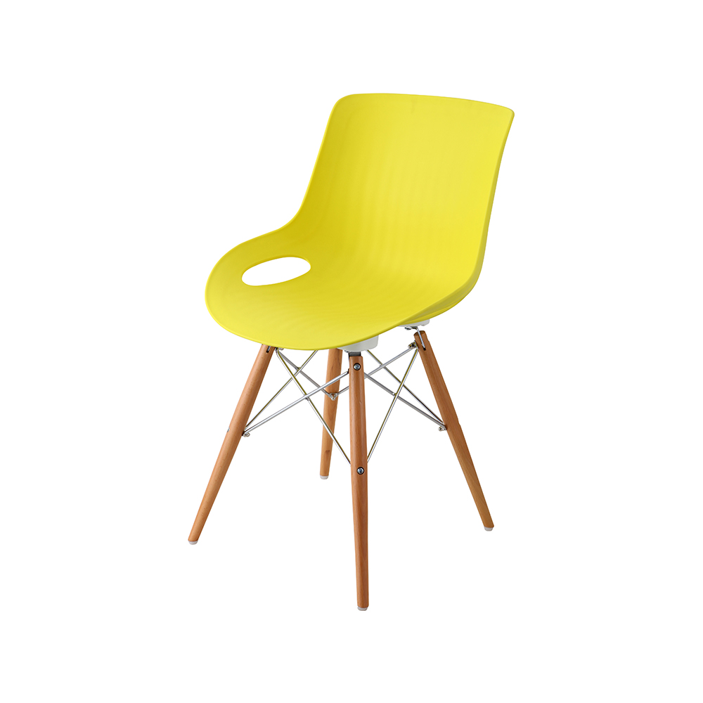 ZY-9005-1 green Plastic Seat Dining Chair