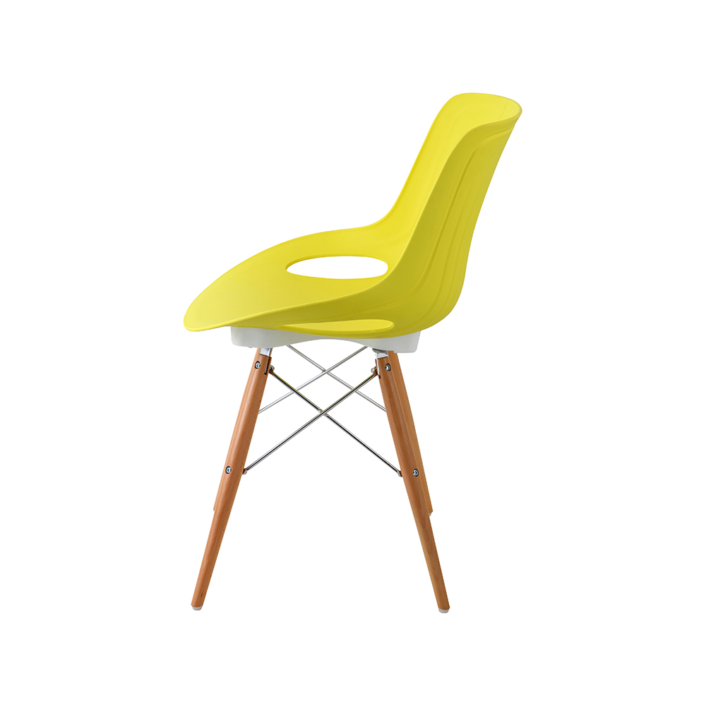 ZY-9005-1 green Plastic Seat Dining Chair