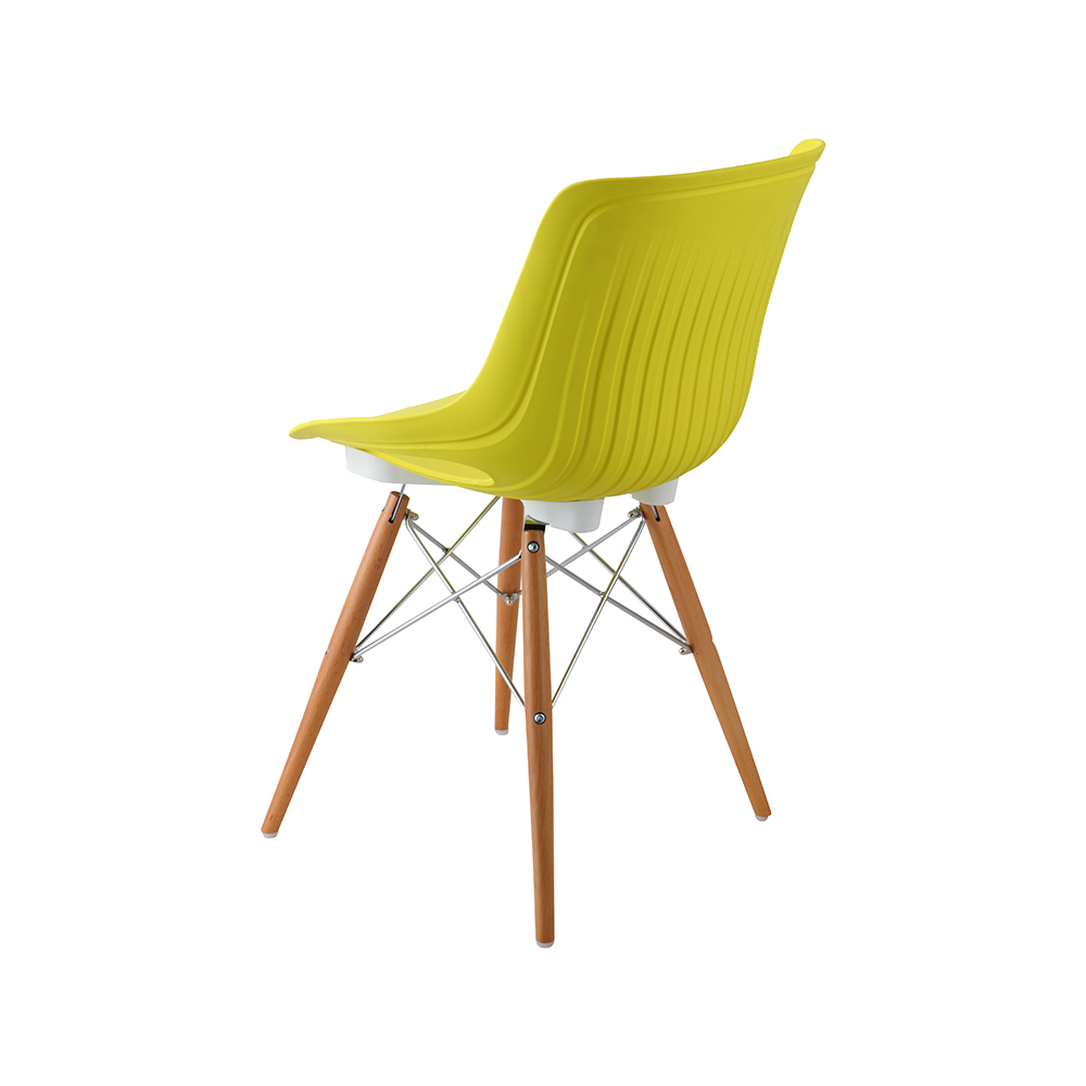 ZY-9005-1 green Plastic Seat Dining Chair