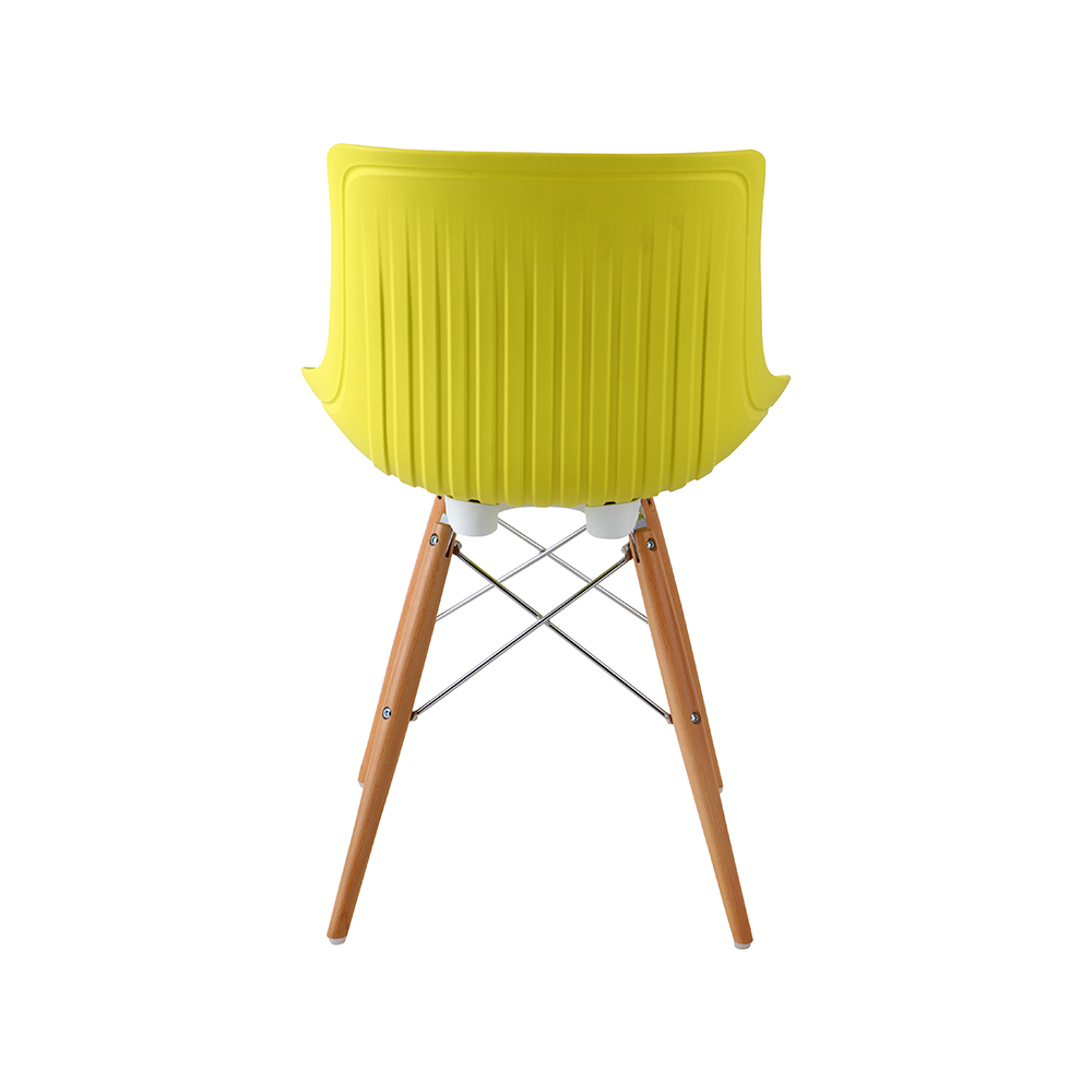ZY-9005-1 green Plastic Seat Dining Chair