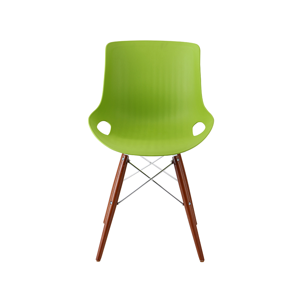 ZY-9005-1 green Plastic Seat Dining Chair