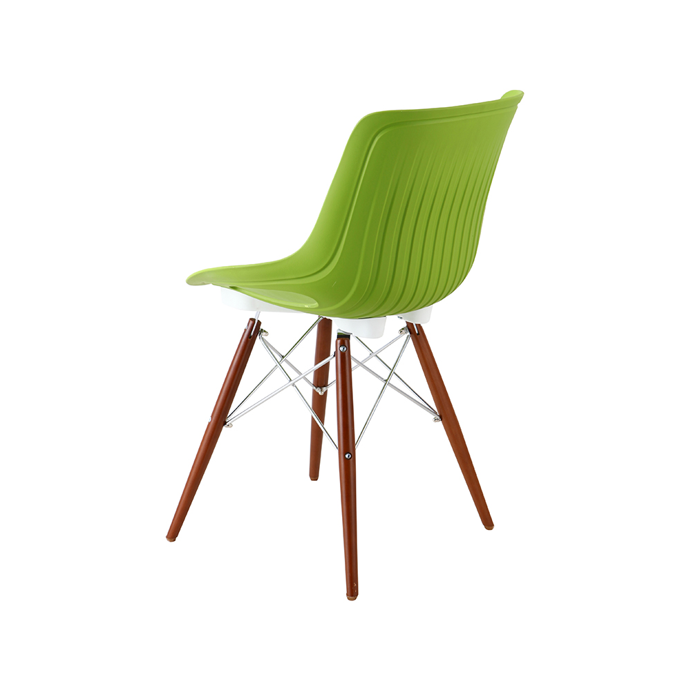 ZY-9005-1 green Plastic Seat Dining Chair