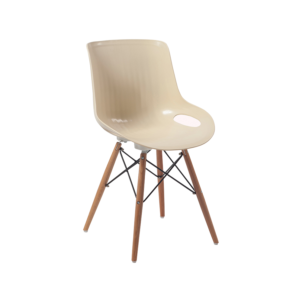 ZY-9005-1 green Plastic Seat Dining Chair
