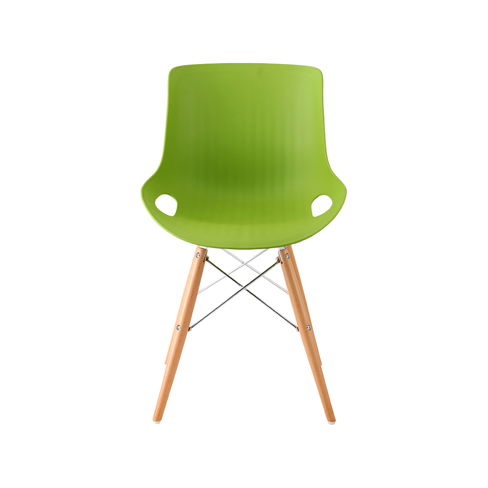 ZY-9005-1 green Plastic Seat Dining Chair