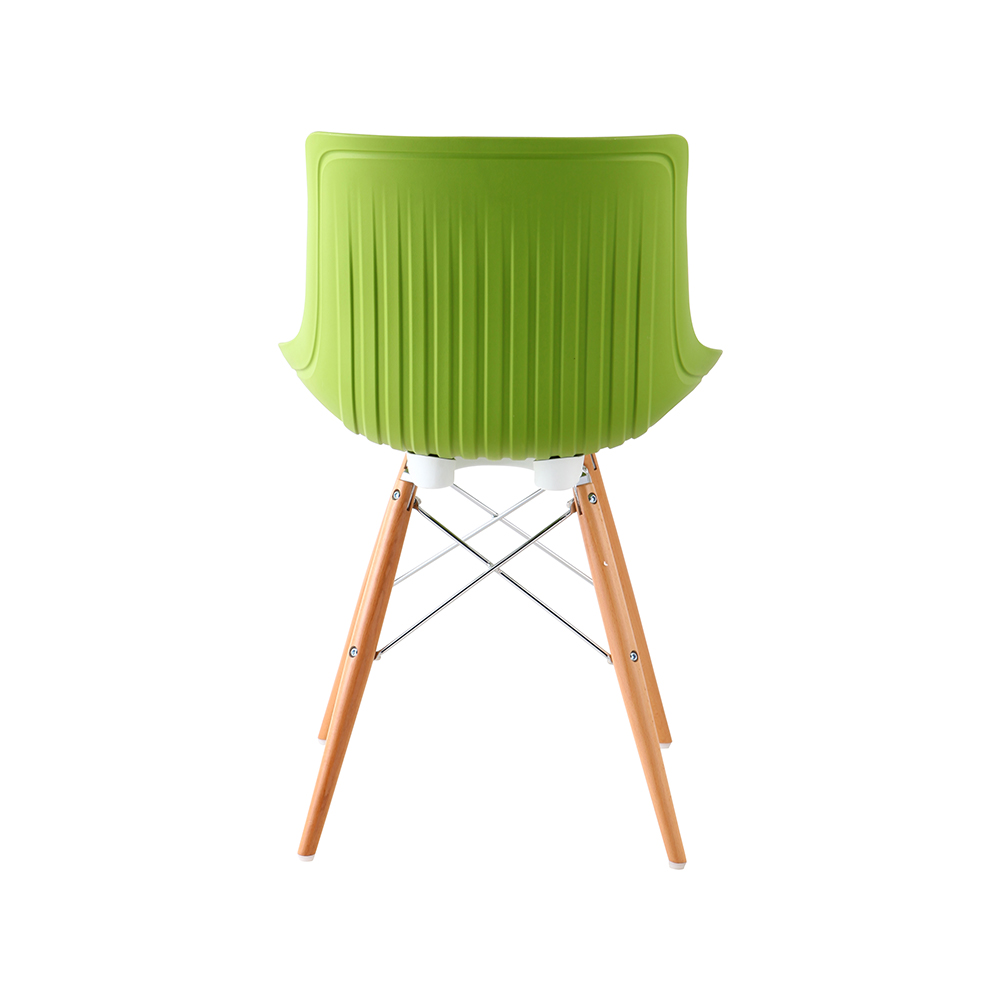 ZY-9005-1 green Plastic Seat Dining Chair