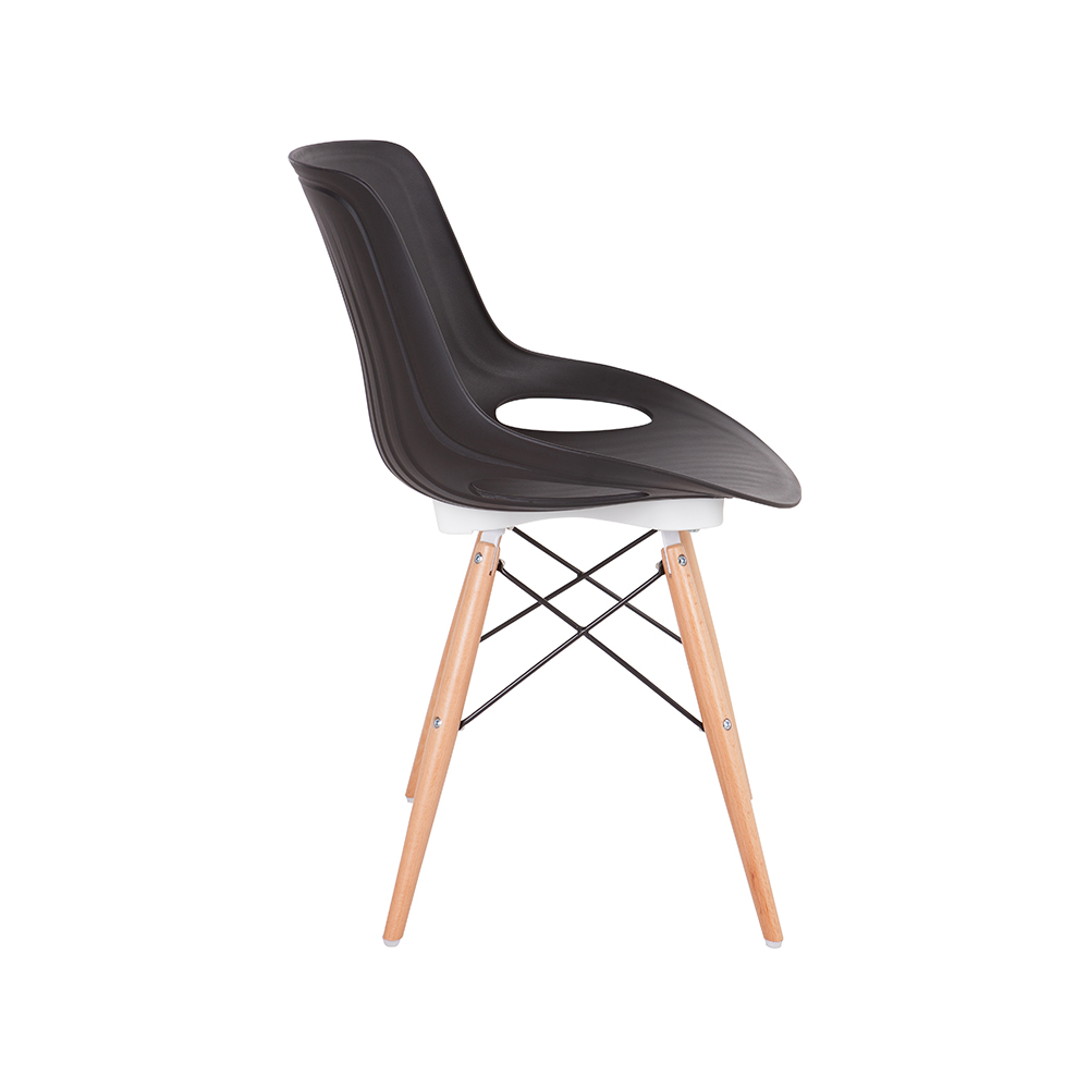 ZY-9005-1 green Plastic Seat Dining Chair