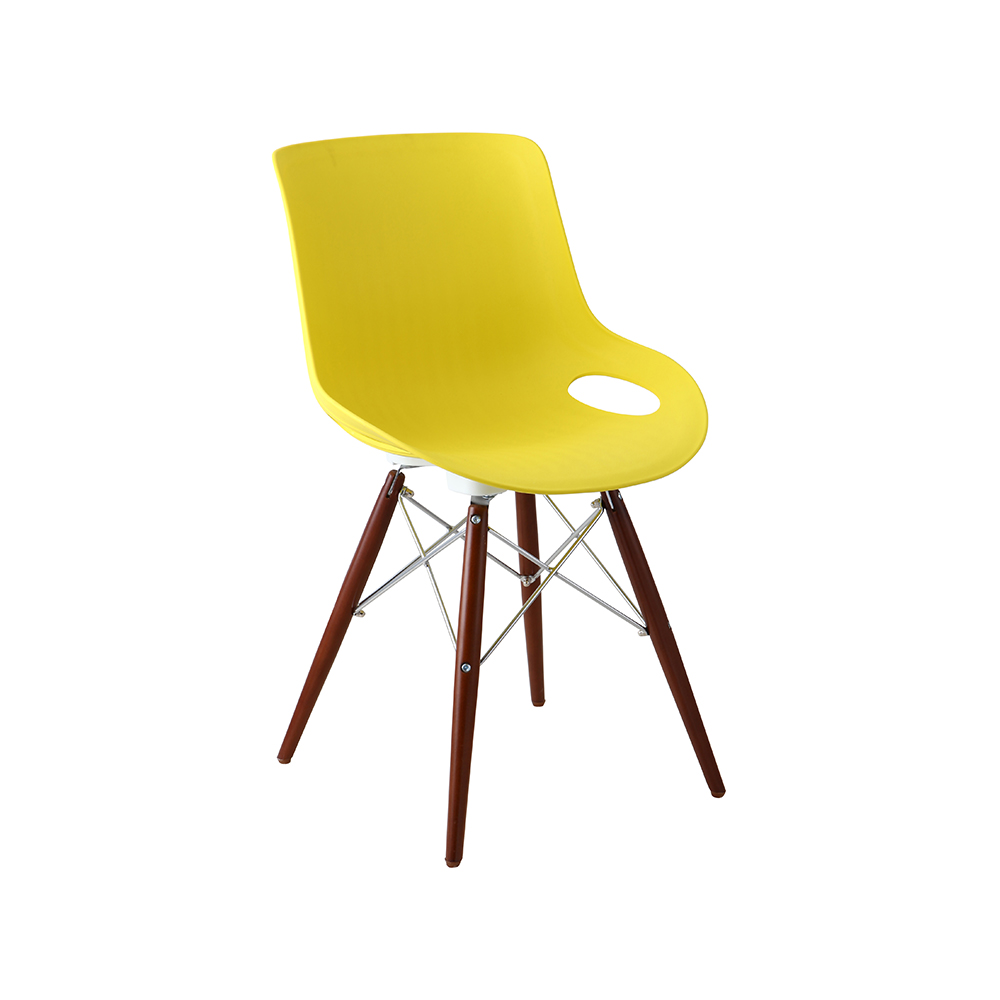 ZY-9005-1 green Plastic Seat Dining Chair