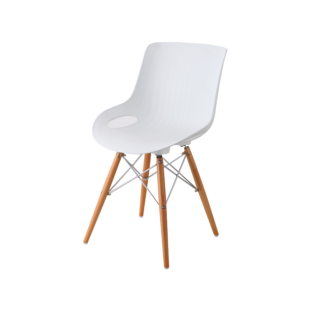 ZY-9005-1 green Plastic Seat Dining Chair