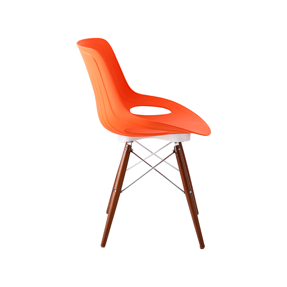 ZY-9005-1 green Plastic Seat Dining Chair