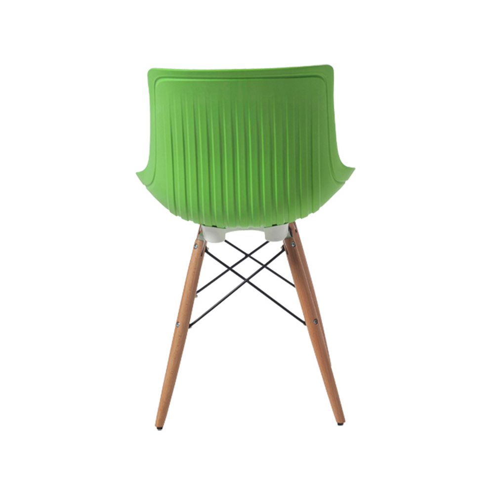 ZY-9005-1 green Plastic Seat Dining Chair