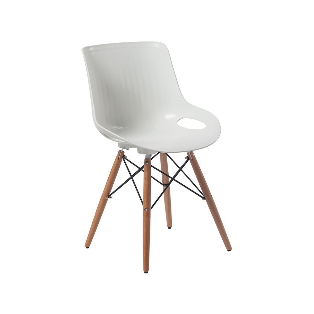 ZY-9005-1 green Plastic Seat Dining Chair