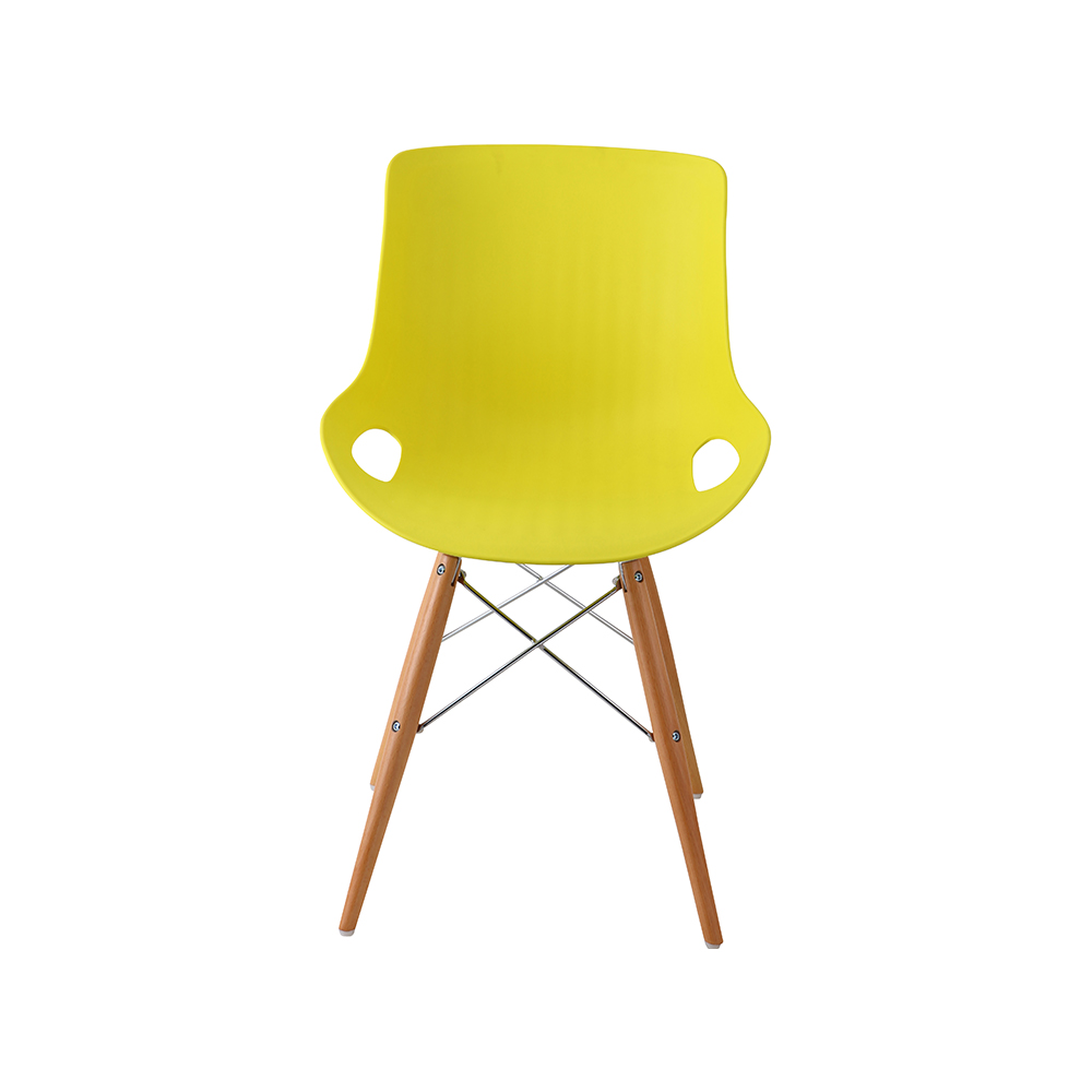 ZY-9005-1 green Plastic Seat Dining Chair