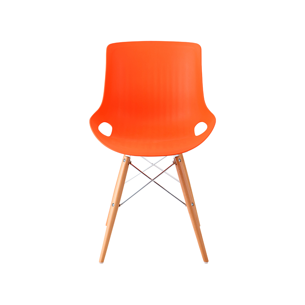 ZY-9005-1 green Plastic Seat Dining Chair