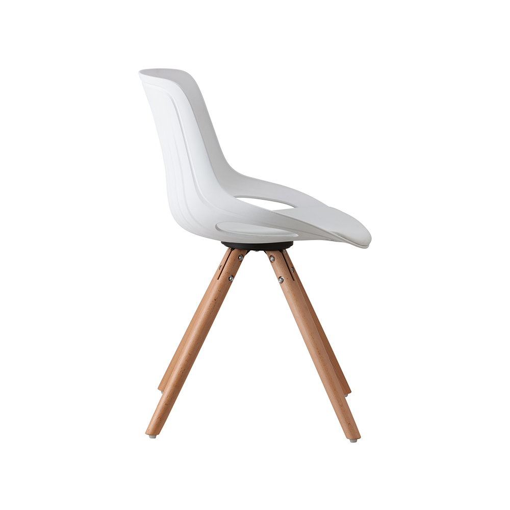 ZY-9005-3 Plastic Seat with Cushion Dining Chair