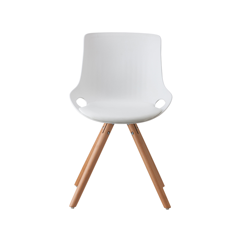 ZY-9005-3 Plastic Seat with Cushion Dining Chair