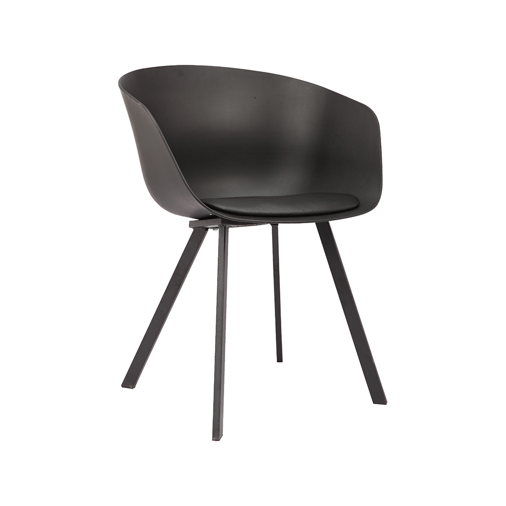 ZY-9009-2 Square Tube Leg All Covered Dining Chair