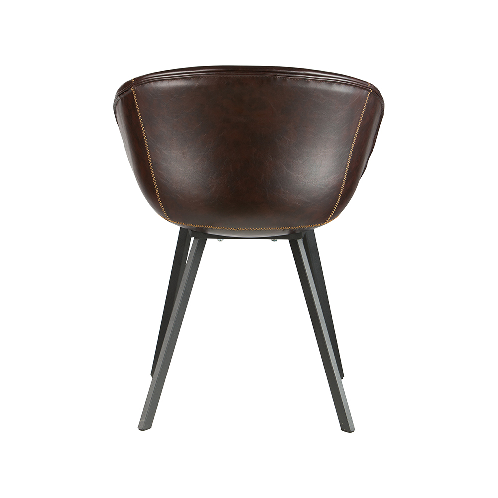 ZY-9009-2 Square Tube Leg All Covered Dining Chair