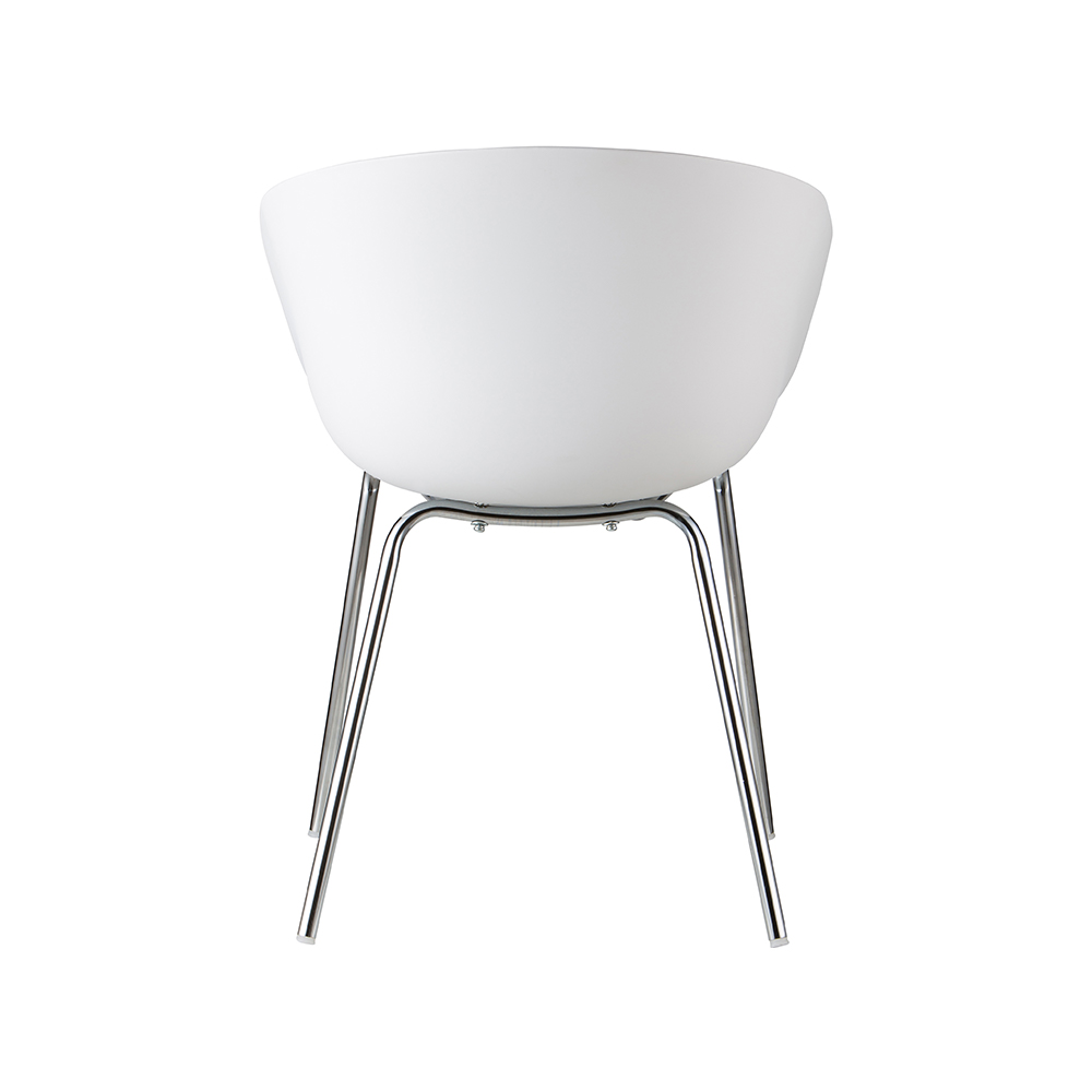 ZY-9009 Metal Tube Leg Chromed Dining Chair