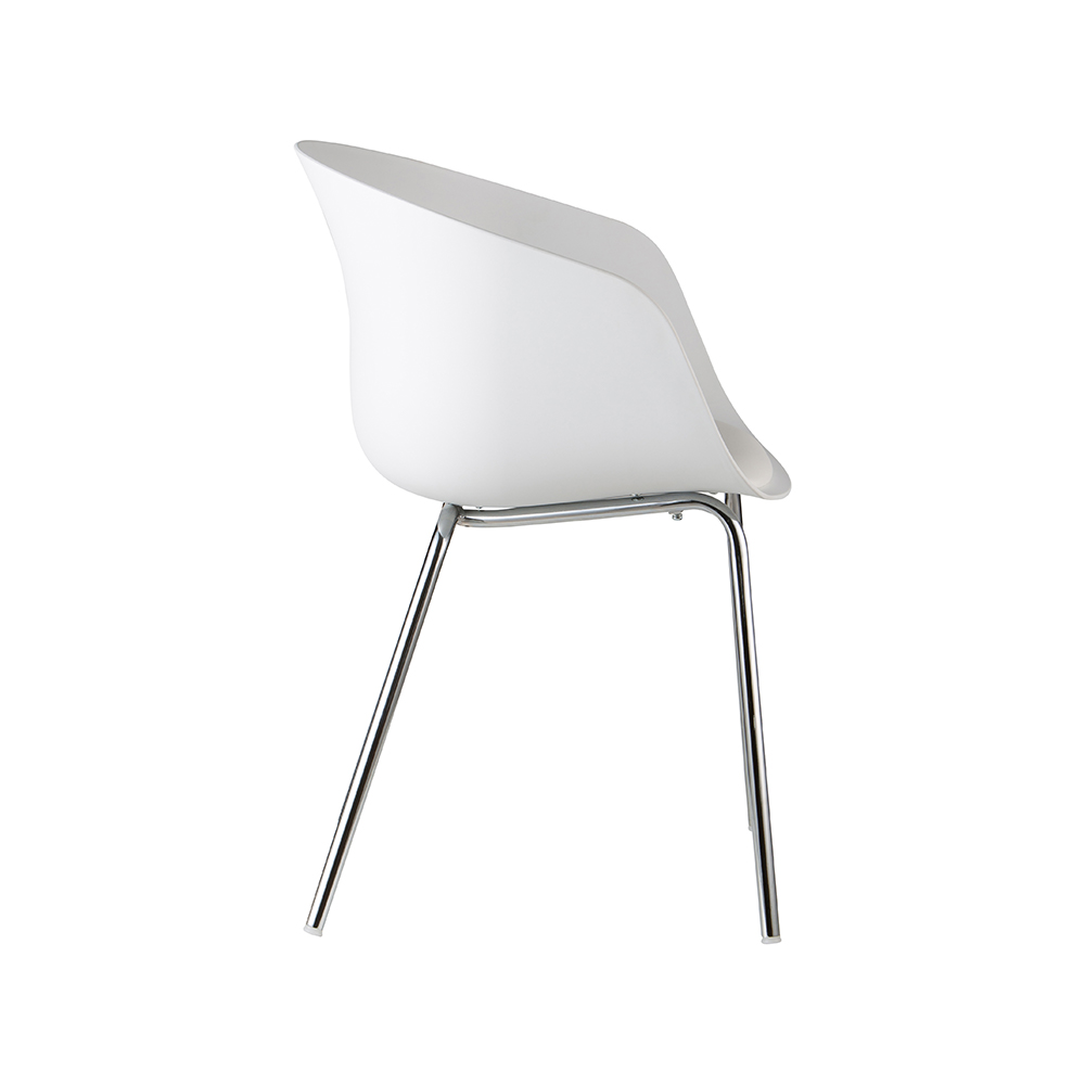 ZY-9009 Metal Tube Leg Chromed Dining Chair