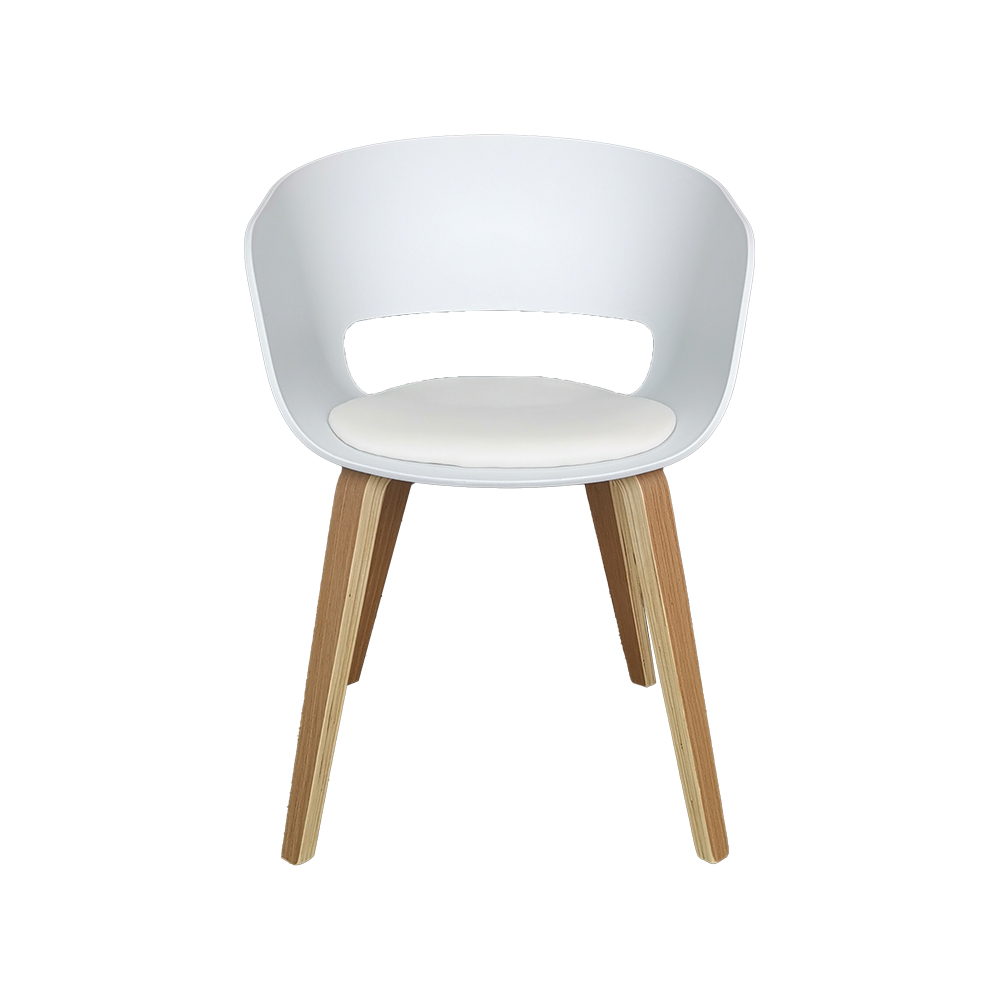 ZY-9018-3 Bent Plywood Legs Dining Chair