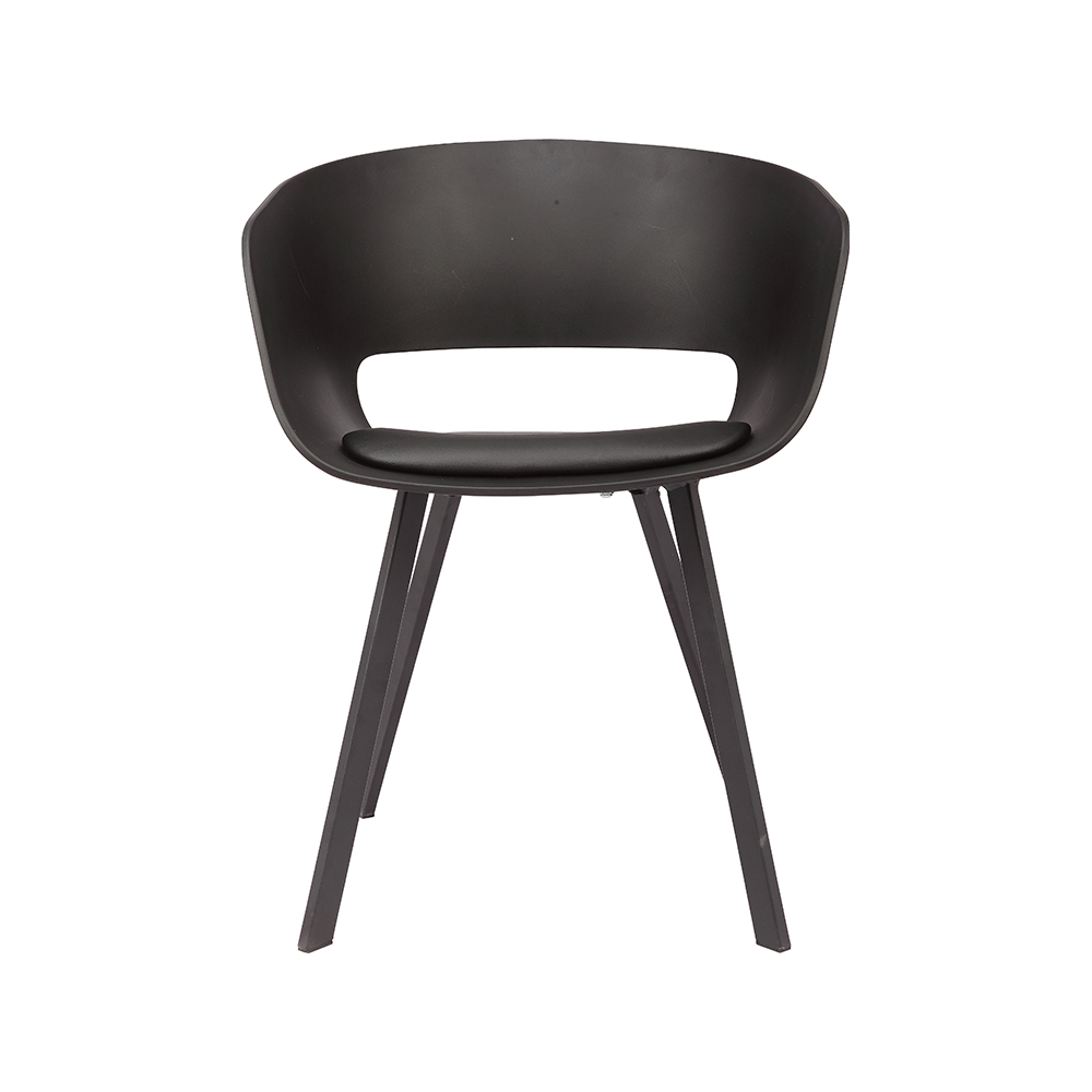 ZY-9018-2 Square Metal Welded Leg Dining Chair
