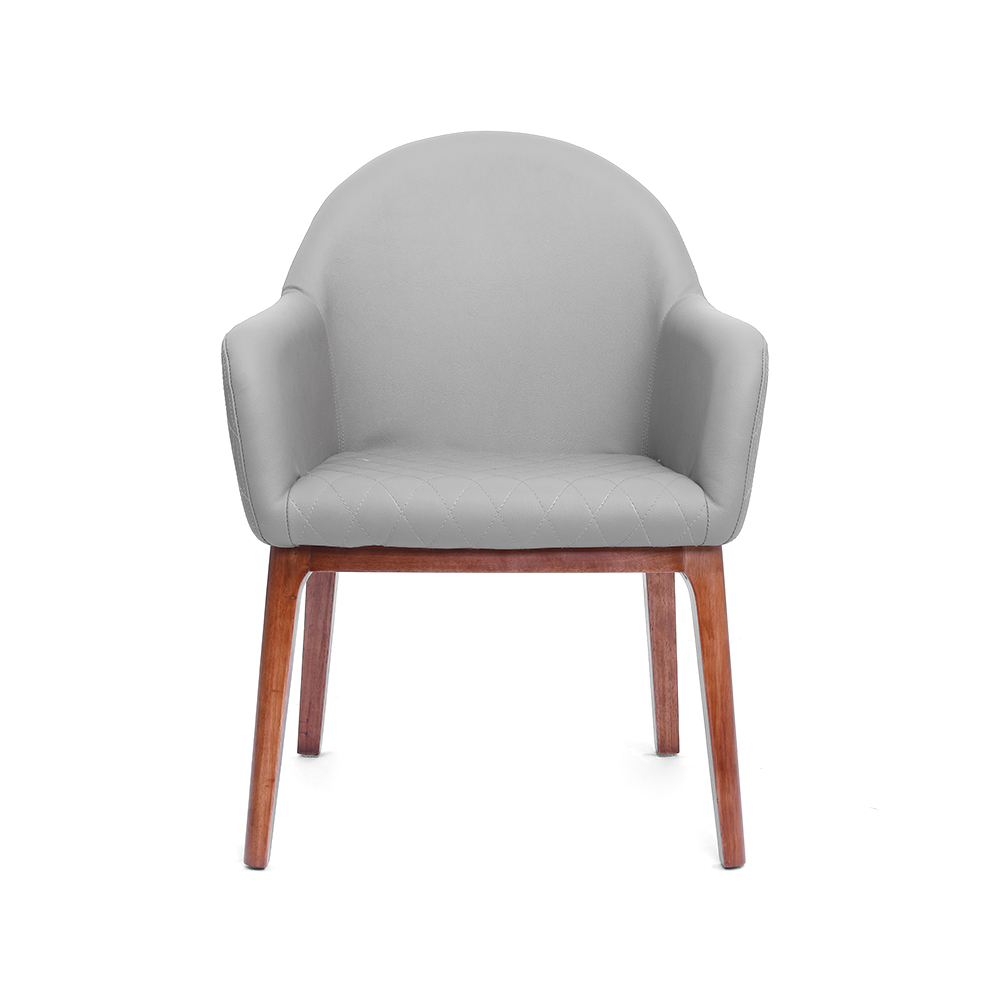 ZY-9032 Rubber wood frame and leg dining chair